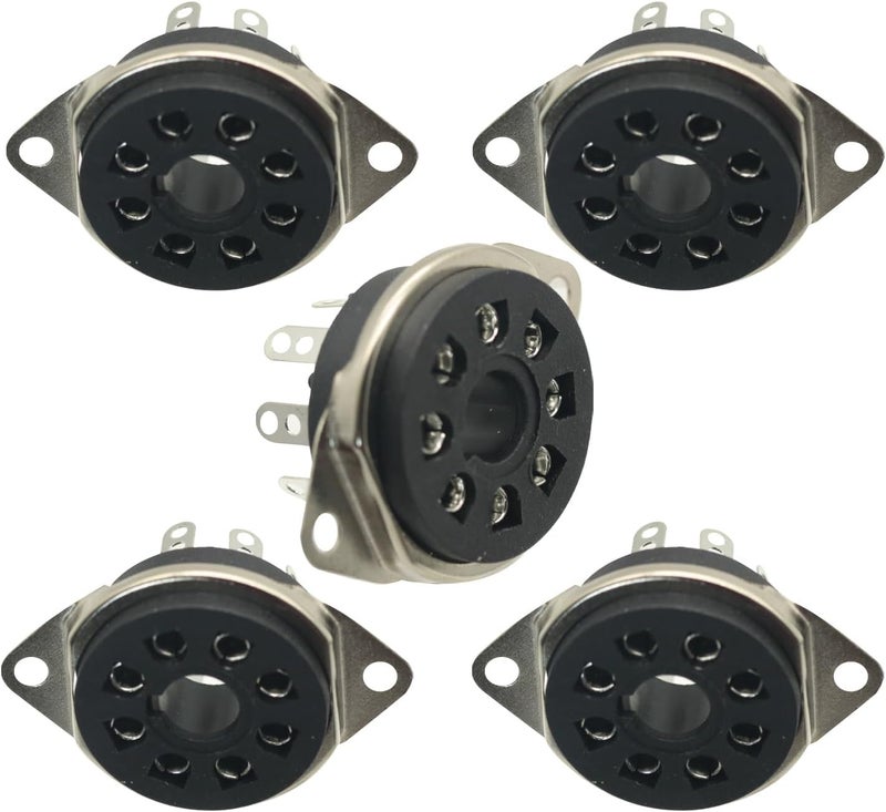 GODIYMODULES 5PCS 8pin Octal Valve Tube Socket For EL34 6V6 6L6 KT88 6P3P 6P6P 6n8p 6n9p Chassis Mount - Image 2